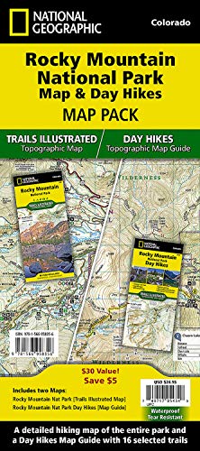 Rocky Mountain National Park Map & Day Hikes [map Pack Bundle]