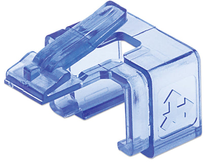 Intellinet RJ45 Repair Clip, For RJ45 modular plug, Transparent Blue, 50 pack
