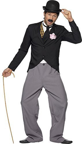 Smiffys 20s Star Costume, Black (Size M) - `20s Star Costume, Black, with Jacket, Trousers, Mock Waistcoat & Tie -  (Size: M)`