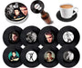 Elvis Presley - 8 Pieces Coaster Set With Real Vinyl Coasters - Retro Musique