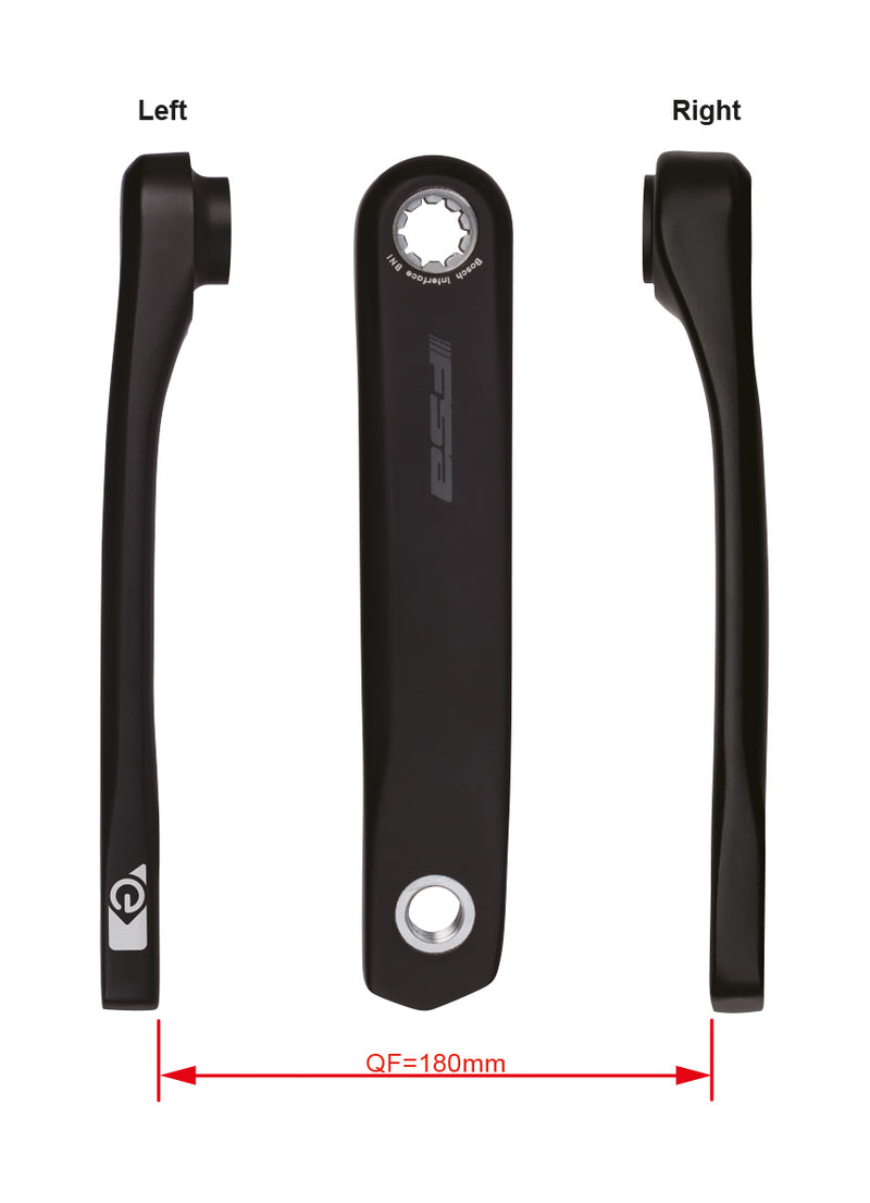 FSA Ebike Chainset CK-200 Bosch BNI 19.0mm Black (175mm)