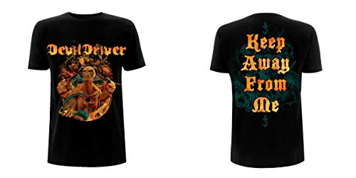DEVILDRIVER - KEEP AWAY FROM ME BLACK T-Shirt, Front & Back Print Medium - KEEP AWAY FROM ME