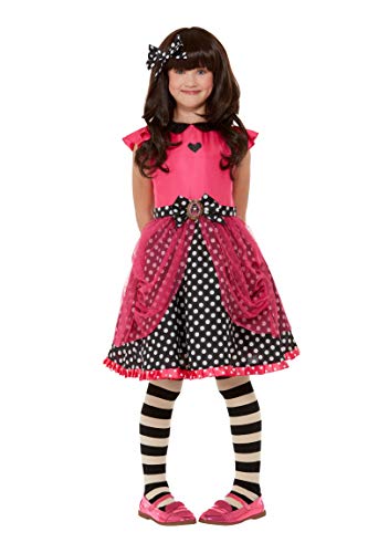 Smiffys Santoro Ladybird Costume, Pink (Size L) - `Santoro Ladybird Costume, Pink, Dress & Hair Clip -  (Size: L)`