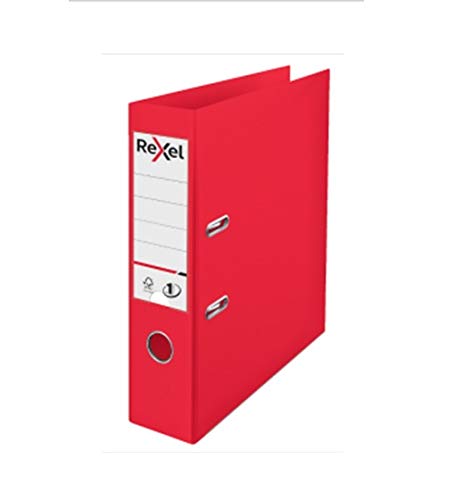 Acco - Rexel Choices Lever Arch File Polypropylene A4 75mm Spine Width Red (Pack 10) 2115504 Stationery