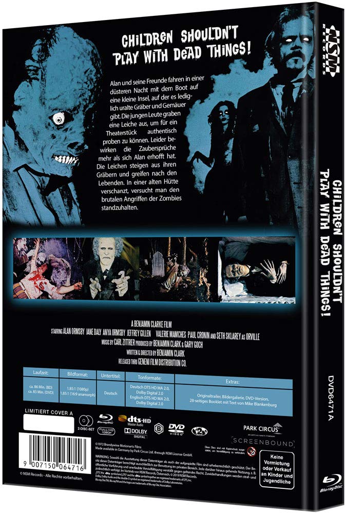 Children Shouldn't Play With Dead Things  - uncut - auf 333 limitiertes Mediabook Cover A