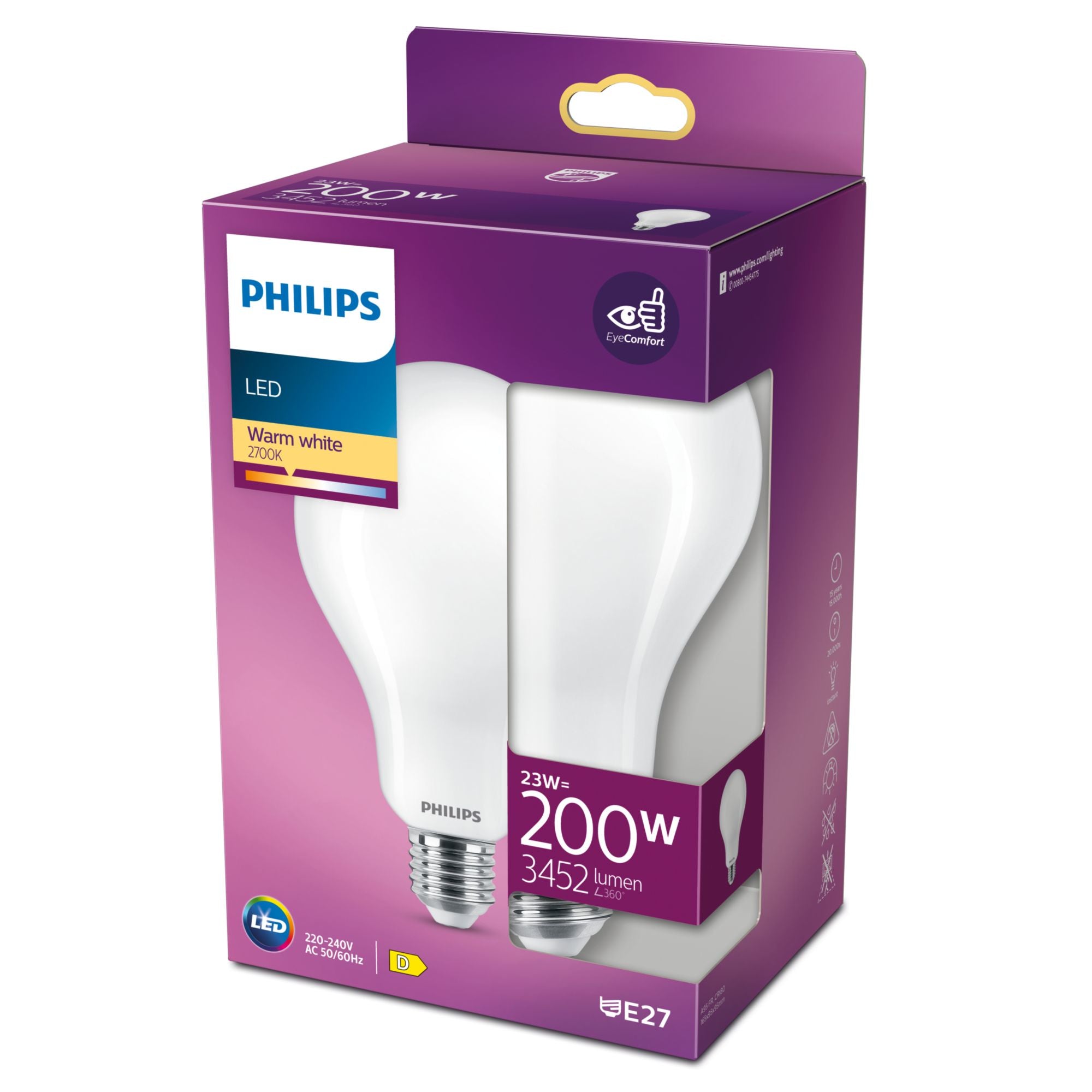Ledgoccia Vetro 200W E27 2700K