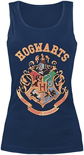 HARRY POTTER - CREST BLUE Tank Vest, Ladies Womens: 12