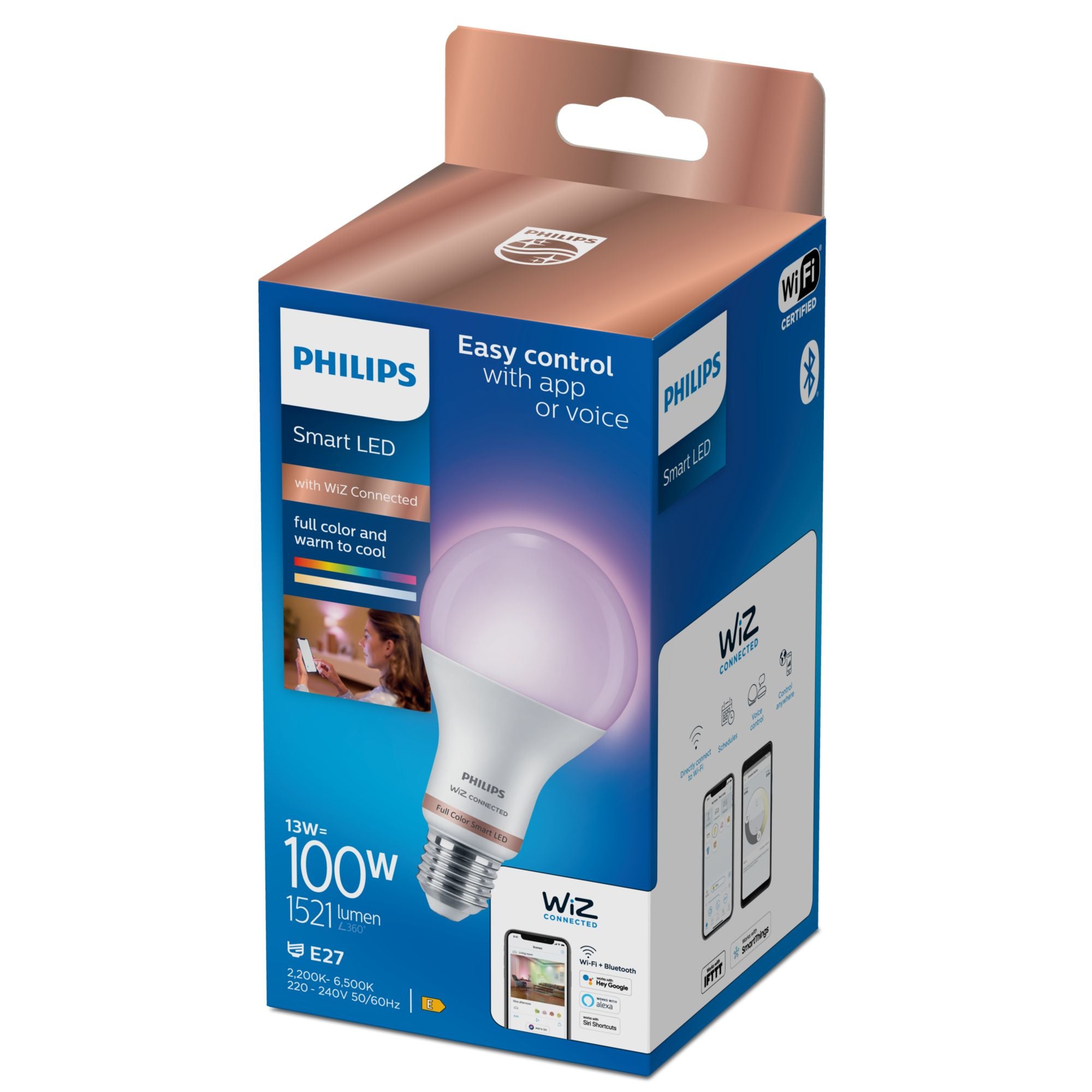 Smart Color Goccia Smerigliata 100W