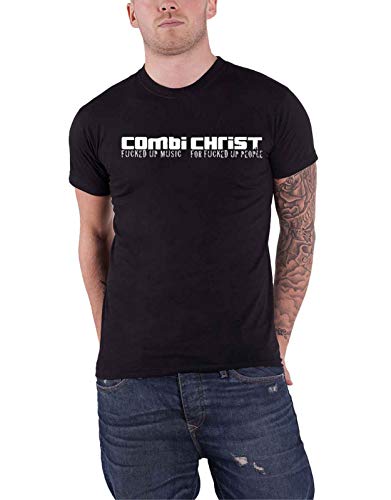 COMBICHRIST - COMBICHRIST ARMY BLACK T-Shirt, Front & Back Print Medium - COMBICHRIST ARMY