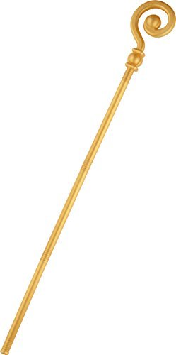 Smiffys Extendable Crozier Staff, Gold