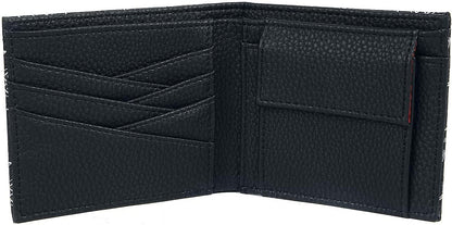 Nintendo Snes Logo Controllers All-Over Print Bi-Fold Wallet, Male, Black (Mw508606Ntn)