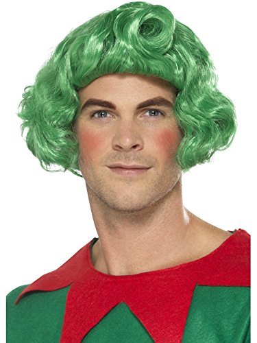 Smiffys Elf Wig, Green