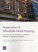 Preservation of Affordable Rental Housing