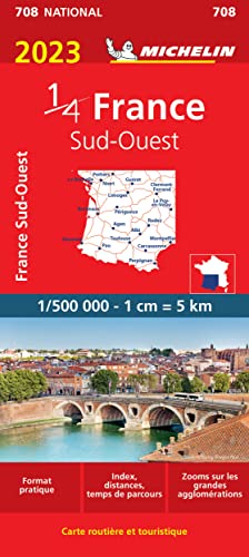 Southwestern France 2023 - Michelin National Map 708