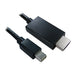 CABLES DIRECT - 2M MINI DIS PORT (M) - HDMI (M) BLK