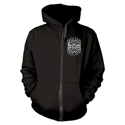HEILUNG - REMEMBER BLACK Hooded Sweatshirt with Zip Large - REMEMBER