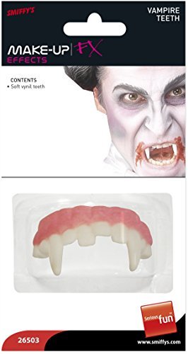 Smiffys Smiffys Make-Up FX, Horror Vampire Teeth, White