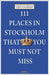 111 Places in Stockholm That You Must Not Miss