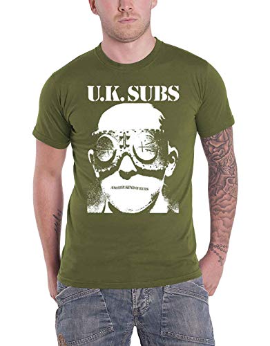 UK SUBS - ANOTHER KIND OF BLUES (OLIVE) GREEN T-Shirt Large - Another Kind Of Blues (Olive)