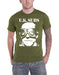UK SUBS - ANOTHER KIND OF BLUES (OLIVE) GREEN T-Shirt Large - Another Kind Of Blues (Olive)