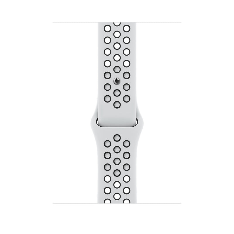 Apple Nike - Band For Smart Watch - 140-210 Mm - Black, Pure Platinum - For Watch (42 Mm, 44 Mm, 45 Mm, 49 Mm)
