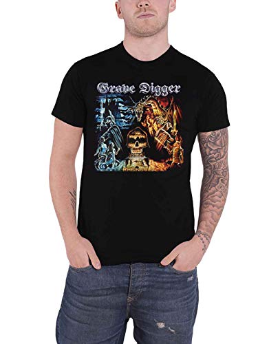 GRAVE DIGGER - RHEINGOLD BLACK T-Shirt, Front & Back Print X-Large - RHEINGOLD
