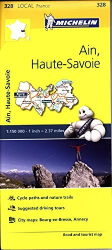 Ain, Haute-Savoie - Michelin Local Map 328