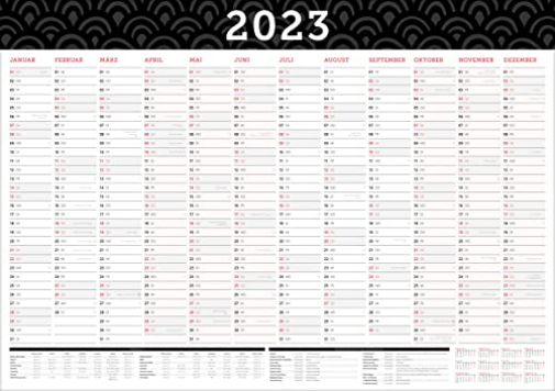 GroBer Wandkalender 2023 in DIN A1 (84 x 59, 4 cm)