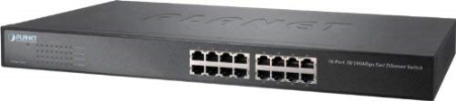 PLANET FNSW-1601 switch di rete No gestito Fast Ethernet (10/100) Nero 1U Unmanaged Fast Ethernet (10/100) Blue