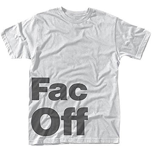 FACTORY 251 - FAC OFF (WHITE) WHITE T-Shirt Large - Factory 251: Fac Off (White) (T-Shirt Unisex Tg. L)