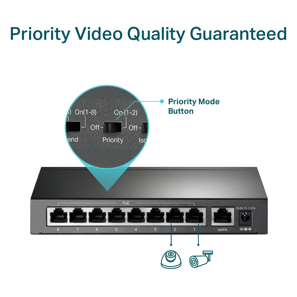 Switch Tp-Link Tl-Sf1009P Black