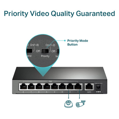 Switch Tp-Link Tl-Sf1009P Black