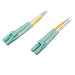 Tripp Lite N820-01M-OM4 10Gb/100Gb Duplex Multimode 50/125 OM4 LSZH Fiber Patch Cable (LC/LC) - Aqua, 1M (3 ft.)