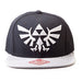 Nintendo Legend Of Zelda Twilight Princess Embroidered Royal Crest Logo Snapback Baseball Cap, Black/Grey (Ba180123Ntn)