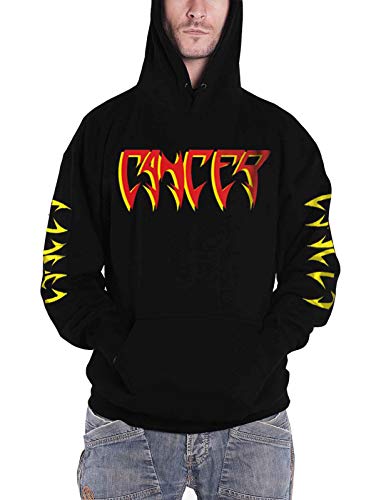 CANCER - TO THE GORY END BLACK Hooded Sweatshirt XX-Large - TO THE GORY END