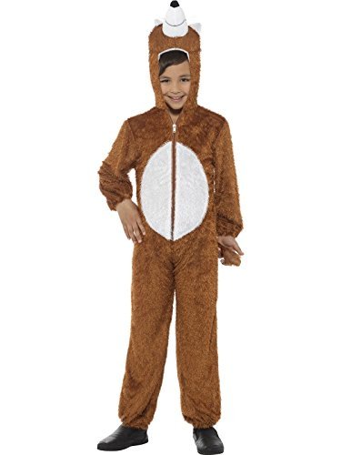 Smiffys Fox Costume, Brown, Medium - `Fox Costume, Brown, with Hooded Jumpsuit`