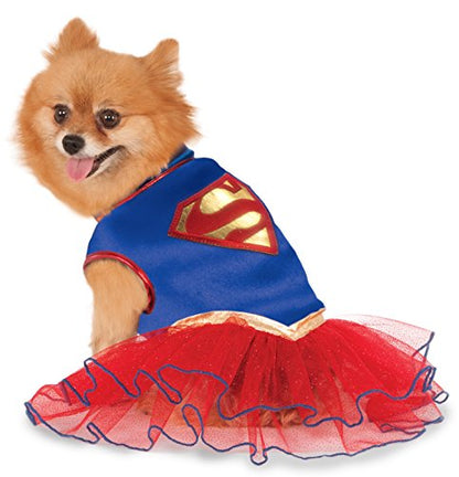 SUPERGIRL TUTU DRESS PET COSTUME - FANCY DRESS COSTUME (SIZE: S) Unisex Costumes