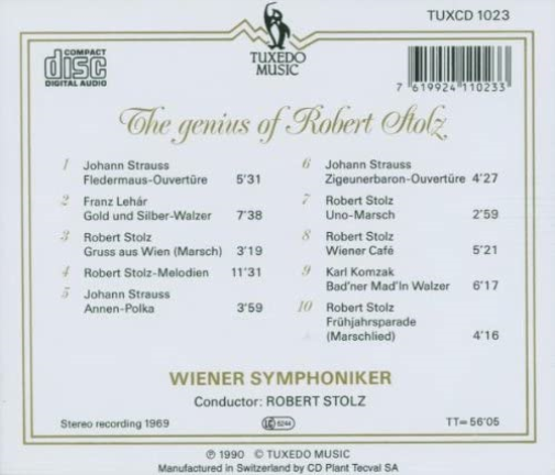 The Genius Of Robert Stolz - Viennese Music