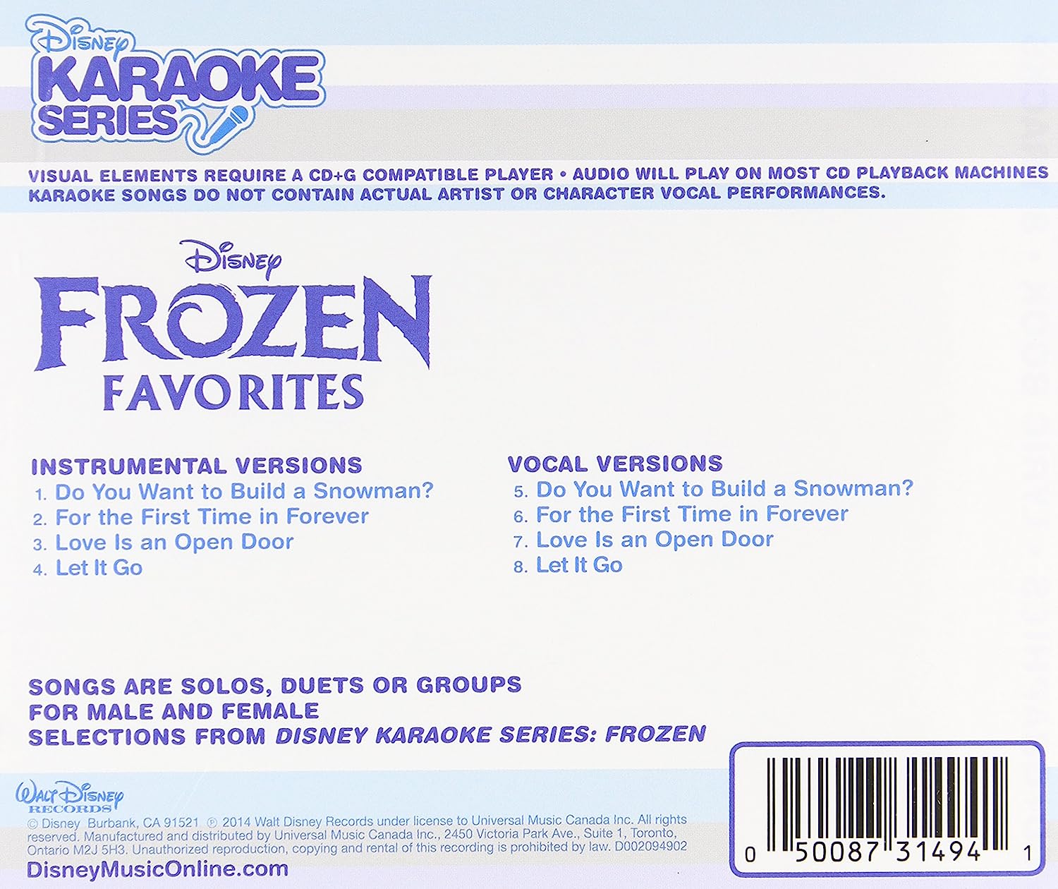 Disney Series: Frozen Favorites / Various