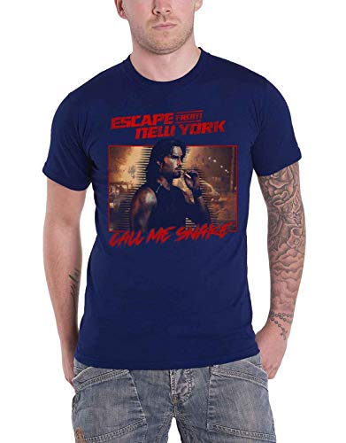 ESCAPE FROM NEW YORK - CALL ME SNAKE (NAVY) BLUE T-Shirt Large - CALL ME SNAKE (NAVY)