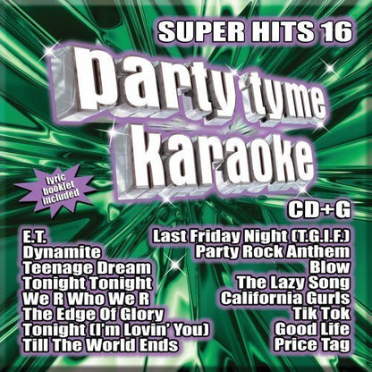 Party Tyme Karaoke - Super Hits 16 (16-song CD+G) by Sybersound (2011-08-29)