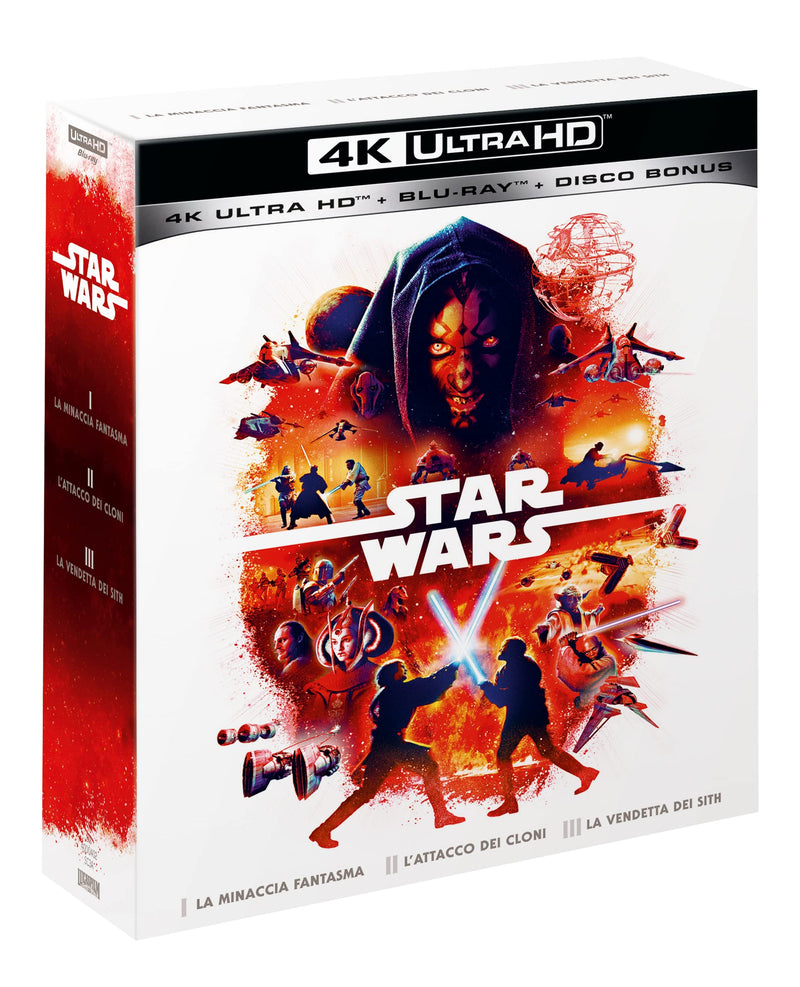 Star Wars - Trilogia Ep.1-3-UHD (Limited Edition) (9 Blu Ray)