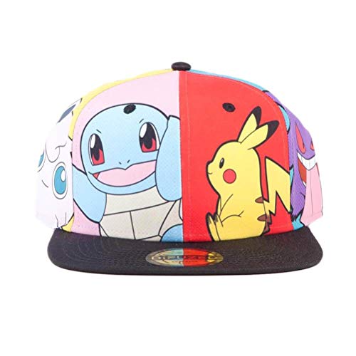 Pokemon Characters Popart Snapback Baseball Cap, Unisex, Multi-Colour (Sb844820Pok)