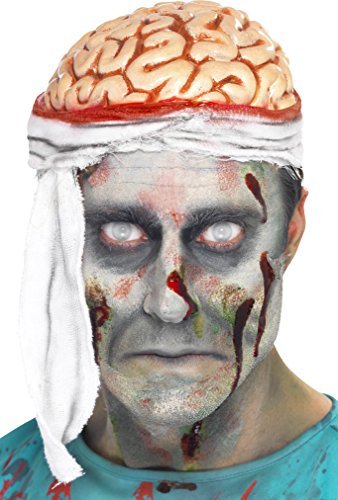 Smiffys Bandage Brain Hat, Flesh