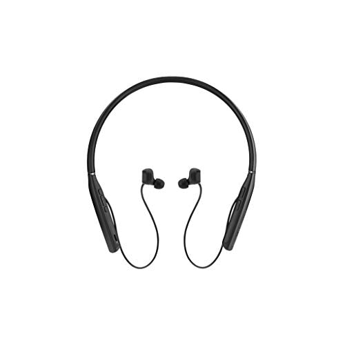 EPOS I SENNHEISER ADAPT 460T - Earphones with mic - in-ear - neckband - Bluetooth - wireless - active noise cancelling - black with silver - Certified for Microsoft Teams