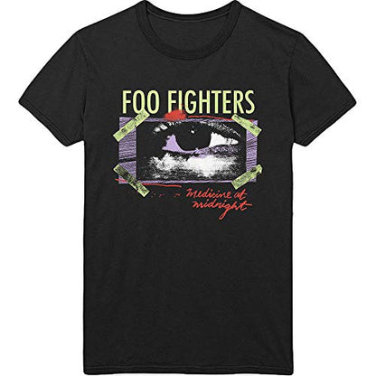 FOO FIGHTERS - MEDICINE AT MIDNIGHT TAPED BLACK T-Shirt XX-Large - MEDICINE AT MIDNIGHT TAPED