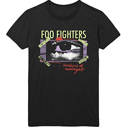 FOO FIGHTERS - MEDICINE AT MIDNIGHT TAPED BLACK T-Shirt XX-Large - MEDICINE AT MIDNIGHT TAPED