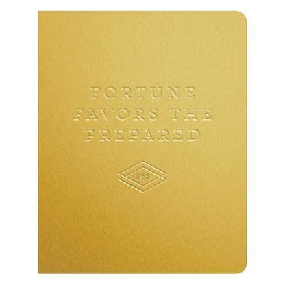 Fortune Favors The Prepared Gold Deluxe Pocket Planner