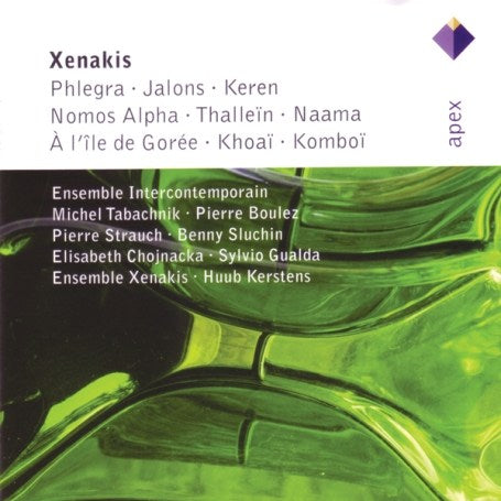Nomos Alpha, Thallein, Naama (Boulez, Xenakis)