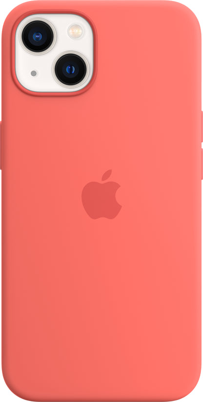 Apple - Back Cover For Mobile Phone - With Magsafe - Silicone - Pink Pomelo - For Iphone 13